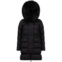 Moncler: Чёрный пуховик 