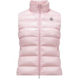 Moncler: Розовый жилет 