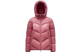 Moncler: Розовый пуховик 