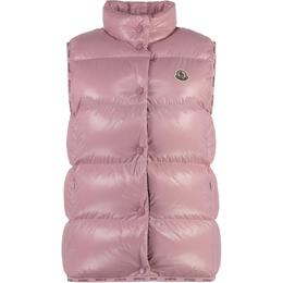 Moncler: Розовый жилет 