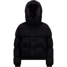Moncler: Чёрный пуховик 