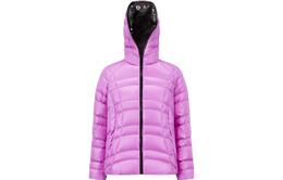 Moncler: Фиолетовый пуховик 