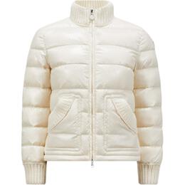 Moncler: Белый пуховик 