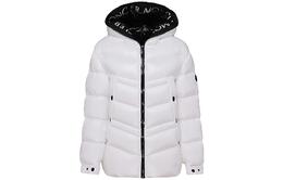 Moncler: Белый пуховик 