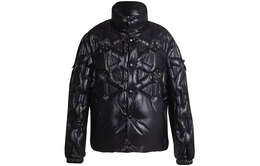 Moncler: Чёрный пуховик 