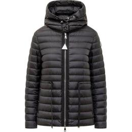 Moncler: Чёрный пуховик 