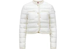 Moncler: Белый пуховик 