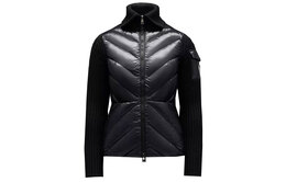 Moncler: Чёрный пуховик 