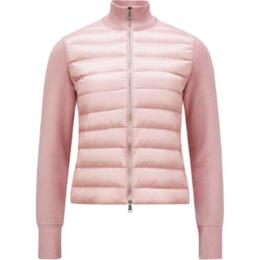 Moncler: Розовая куртка 