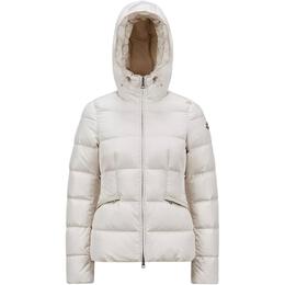 Moncler: Белый пуховик 