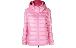 Moncler: Розовый пуховик 