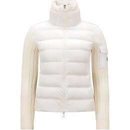 Moncler: Белый пуховик 