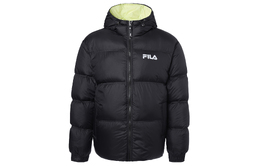 Fila: Чёрный пуховик 