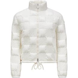 Moncler: Белый пуховик 