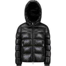 Moncler: Чёрный пуховик 