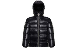 Moncler: Чёрный пуховик 