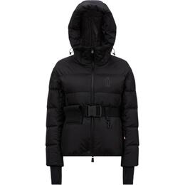 Moncler: Чёрный пуховик 