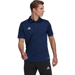 adidas: Синее поло 