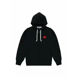 Comme des Garcons PLAY: Чёрная толстовка 