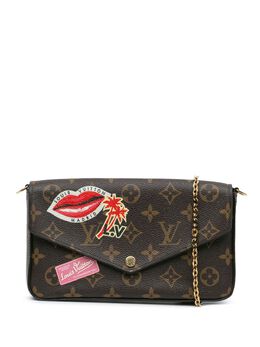 Louis Vuitton Pre-Owned: Коричневая сумка через плечо 
