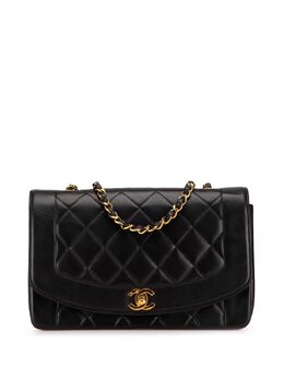 CHANEL Pre-Owned: Чёрная сумка через плечо 