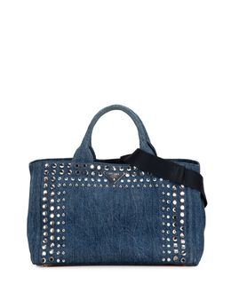 Prada Pre-Owned: Голубая сумка 