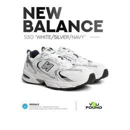 New Balance: Белые кроссовки  530