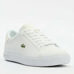 LACOSTE: Белые кроссовки 