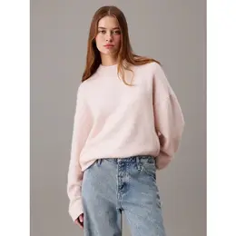 Calvin Klein Jeans: Розовый свитер 