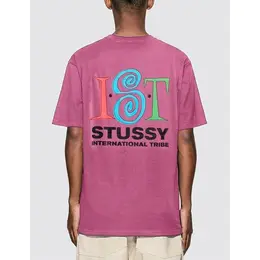 Stussy: Розовая футболка 