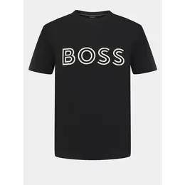 BOSS: Чёрная футболка 