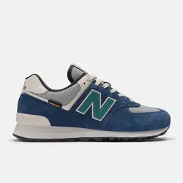 New Balance: Синие кроссовки  574