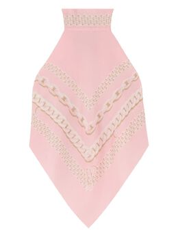 Versace: Светлый топ  Barocco