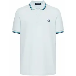 FRED PERRY: Синее поло  Twin Tipped