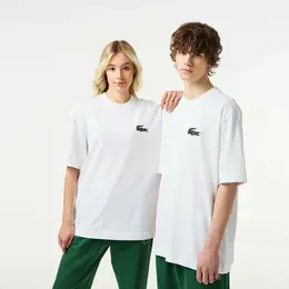 LACOSTE: Белая футболка 