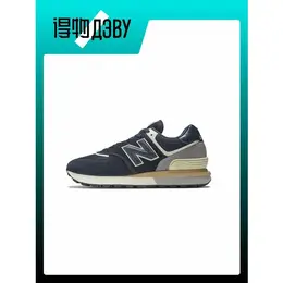 New Balance: Синие кроссовки  574