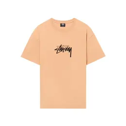 Stussy: Бежевая футболка 