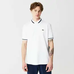 LACOSTE: Белое поло 