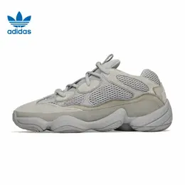 adidas: Серые кроссовки  Yeezy Boost 500