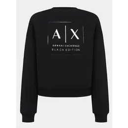 Armani Exchange: Чёрный свитшот 