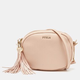 Furla: Розовая сумка через плечо 