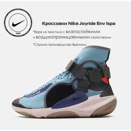 NIKE: Голубые кроссовки 