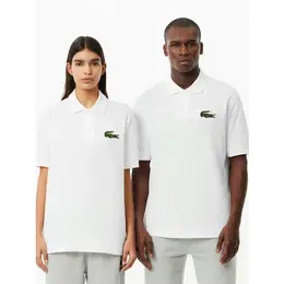 LACOSTE: Белое поло 