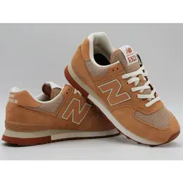 New Balance: Коричневые кроссовки  574