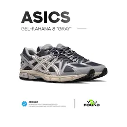 ASICS: Серые кроссовки  Gel