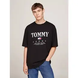 Tommy Jeans: Чёрная футболка 