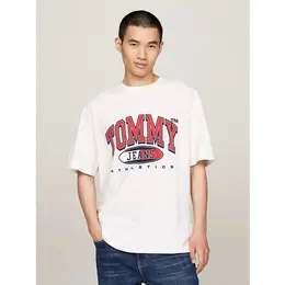 Tommy Jeans: Белая футболка 