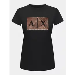 Armani Exchange: Чёрная футболка 