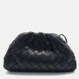 Bottega Veneta: Чёрная сумка через плечо  Pouch