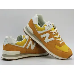 New Balance: Белые кроссовки  574